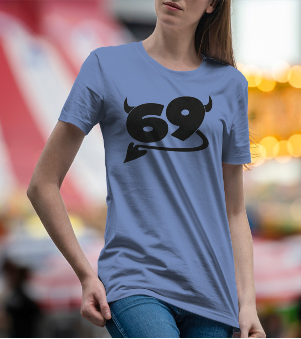 69 Devil Tail Horns King Princess Merch T-Shirt