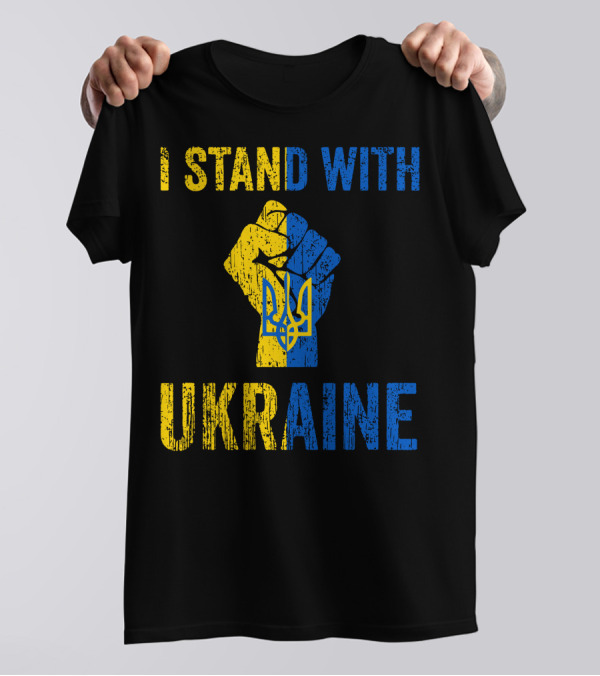 I Stand With Ukraine Fist T-Shirt