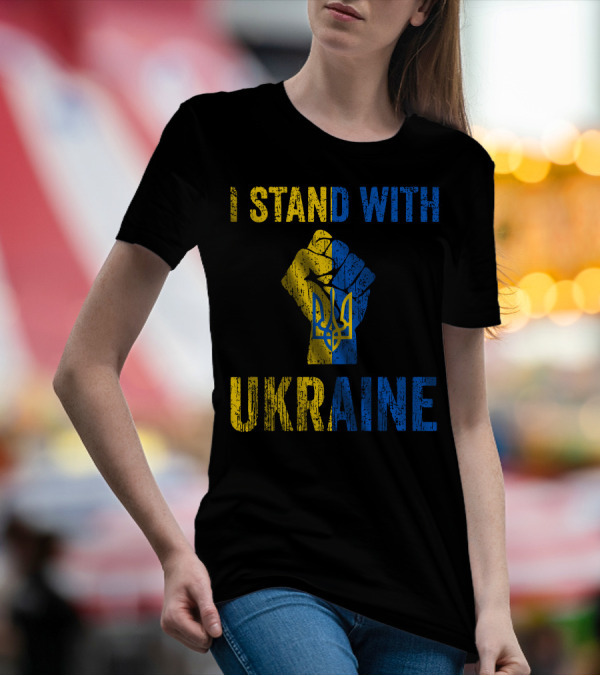 I Stand With Ukraine Fist T-Shirt