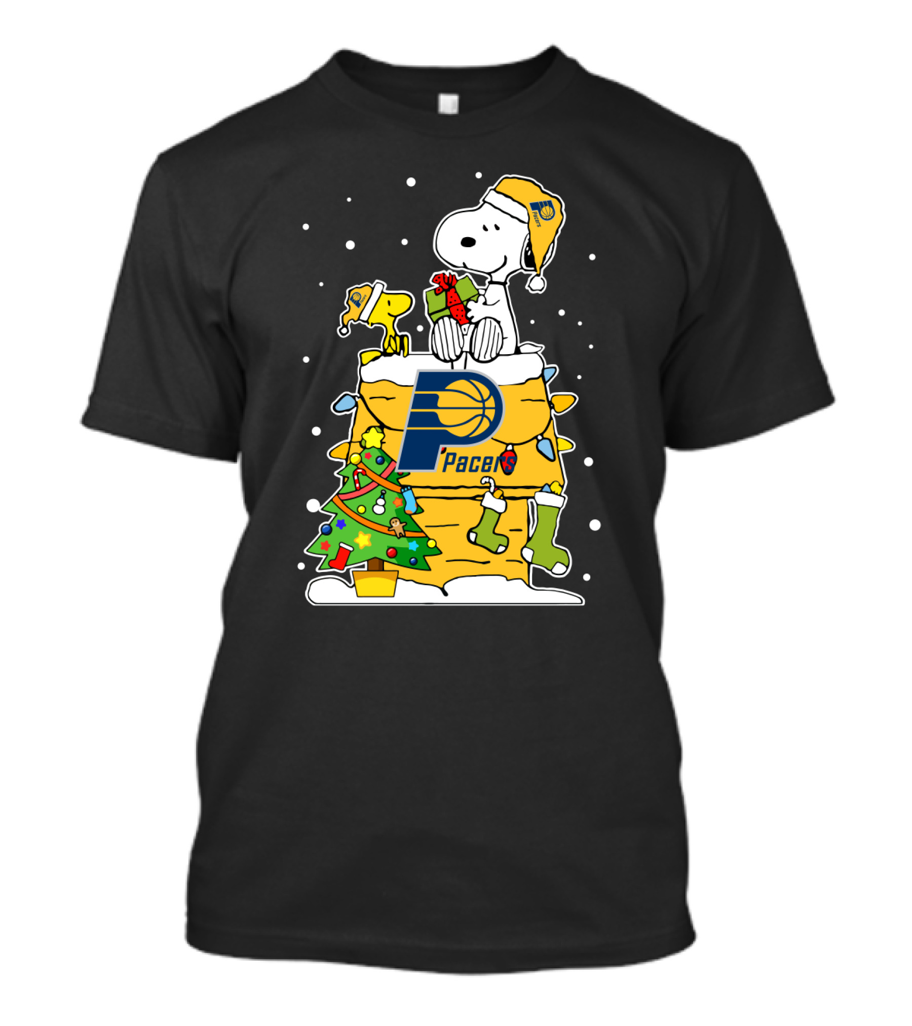 Indiana Pacers Snoopy Christmas Peanuts Lover T-Shirt
