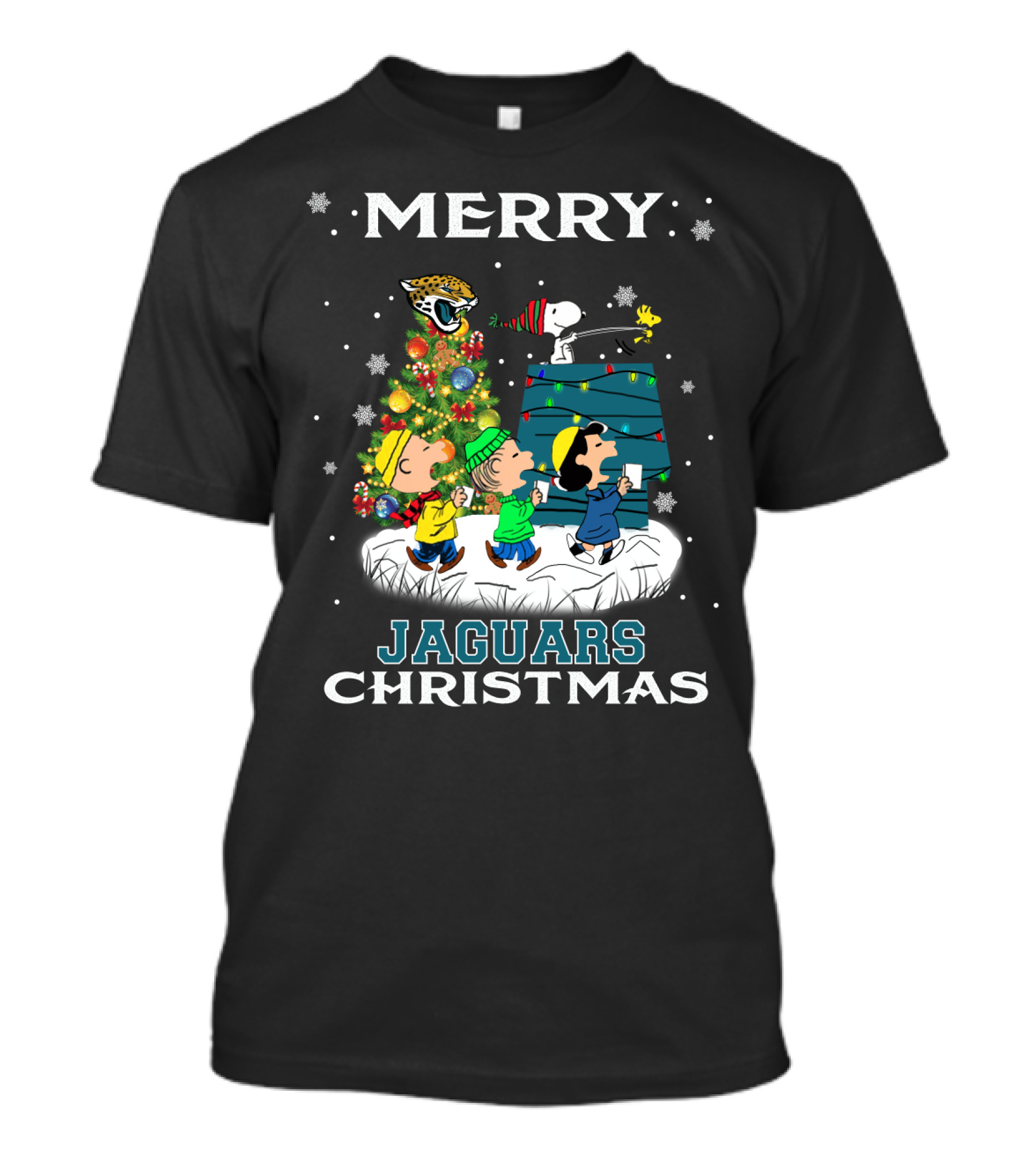 Merry Christmas Snoopy Jacksonville Jaguars T-Shirt