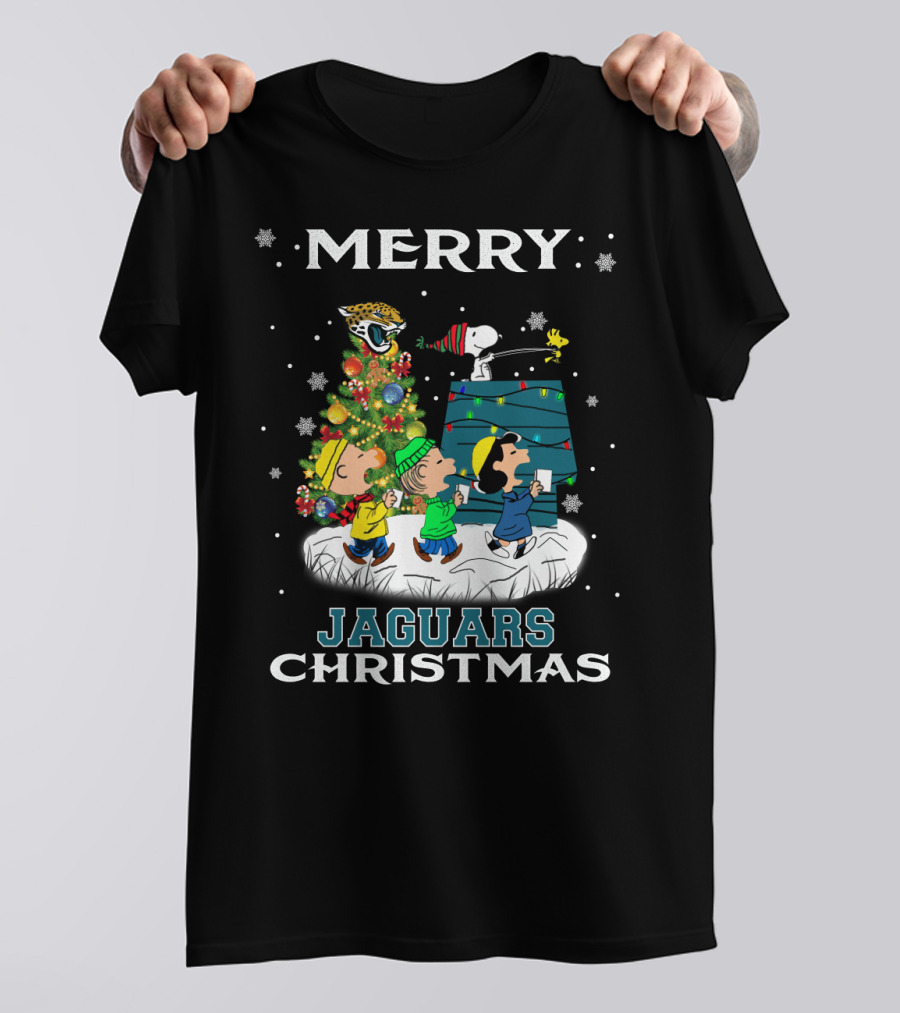 Merry Christmas Snoopy Jacksonville Jaguars T-Shirt