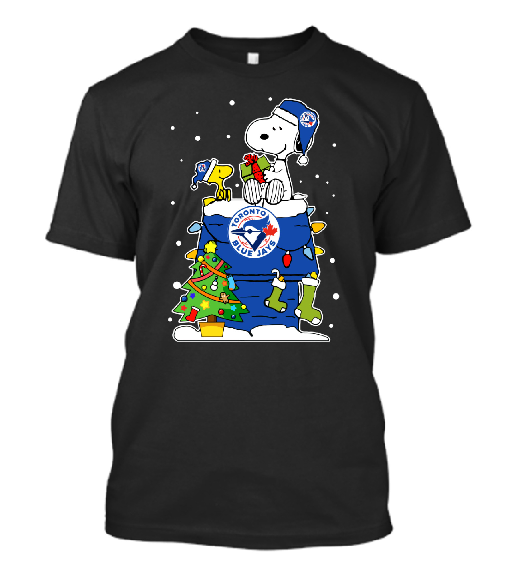 Toronto Blue Jays Snoopy Holiday Christmas Peanuts Fan T-Shirt