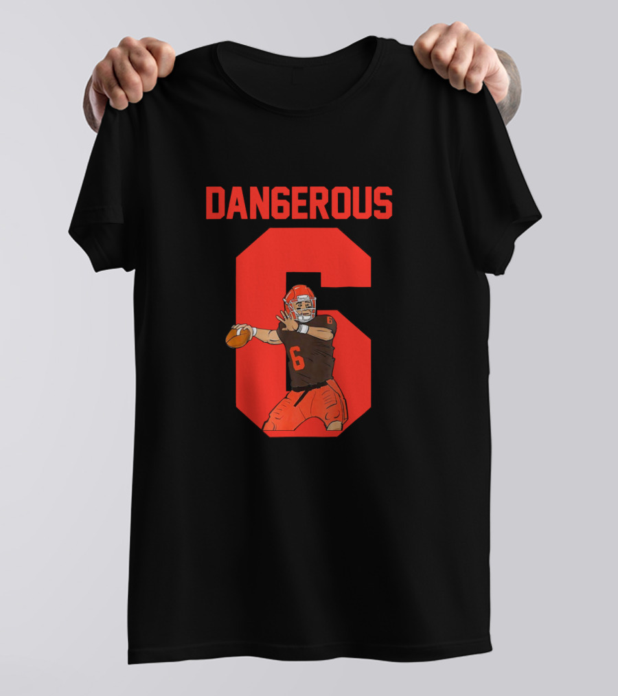 Dangerous Quarterback Number 6 T-Shirt