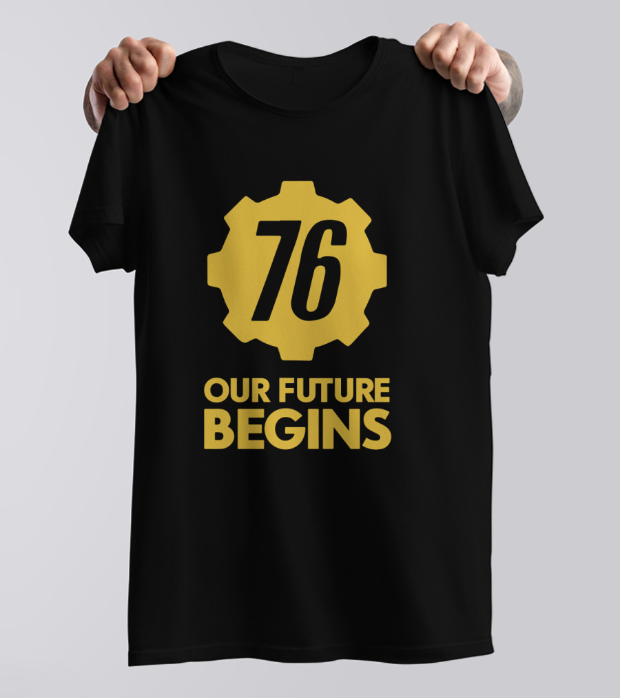 Fallout 76 Vault-Tec Gear Logo Our Future Begins T-Shirt