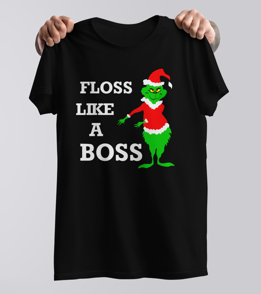 Floss Like A Boss Santa Grinch Dance T-Shirt