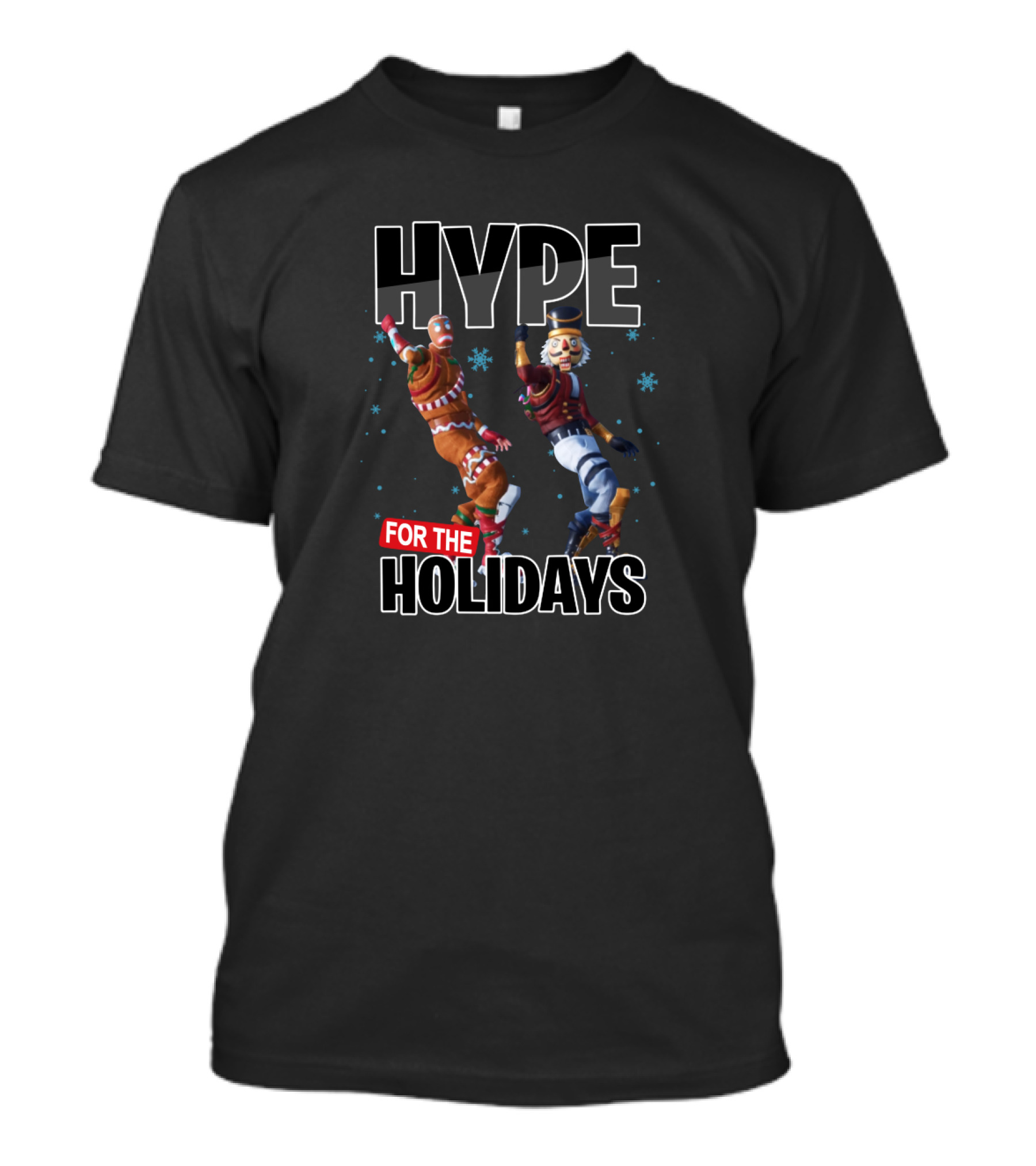 Fortnite Christmas Hype For The Holidays With Festive Characters T-Shirt