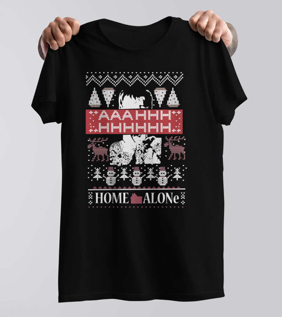 Home Alone Aaahhhhhhhhh Ugly Christmas T-Shirt