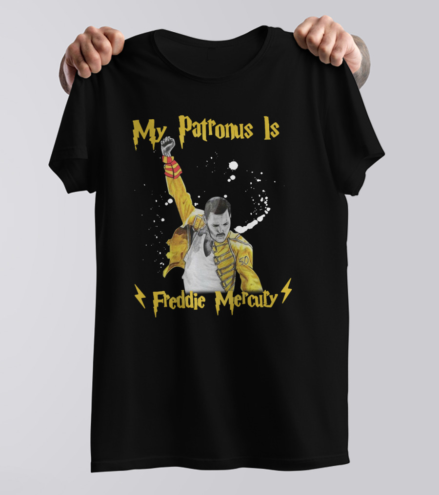My Patronus Is Freddie Mercury Magic Lightning T-Shirt