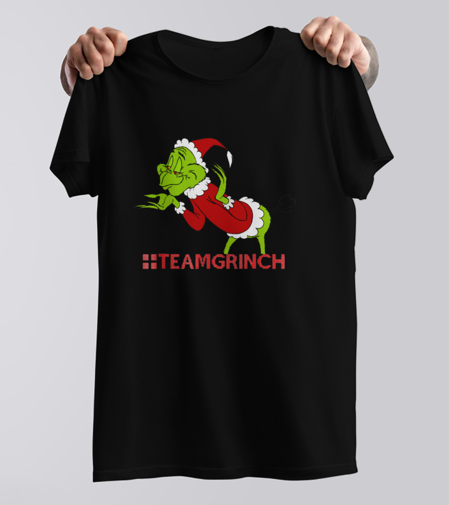Team Grinch Resting Grinches Face Christmas T-Shirt