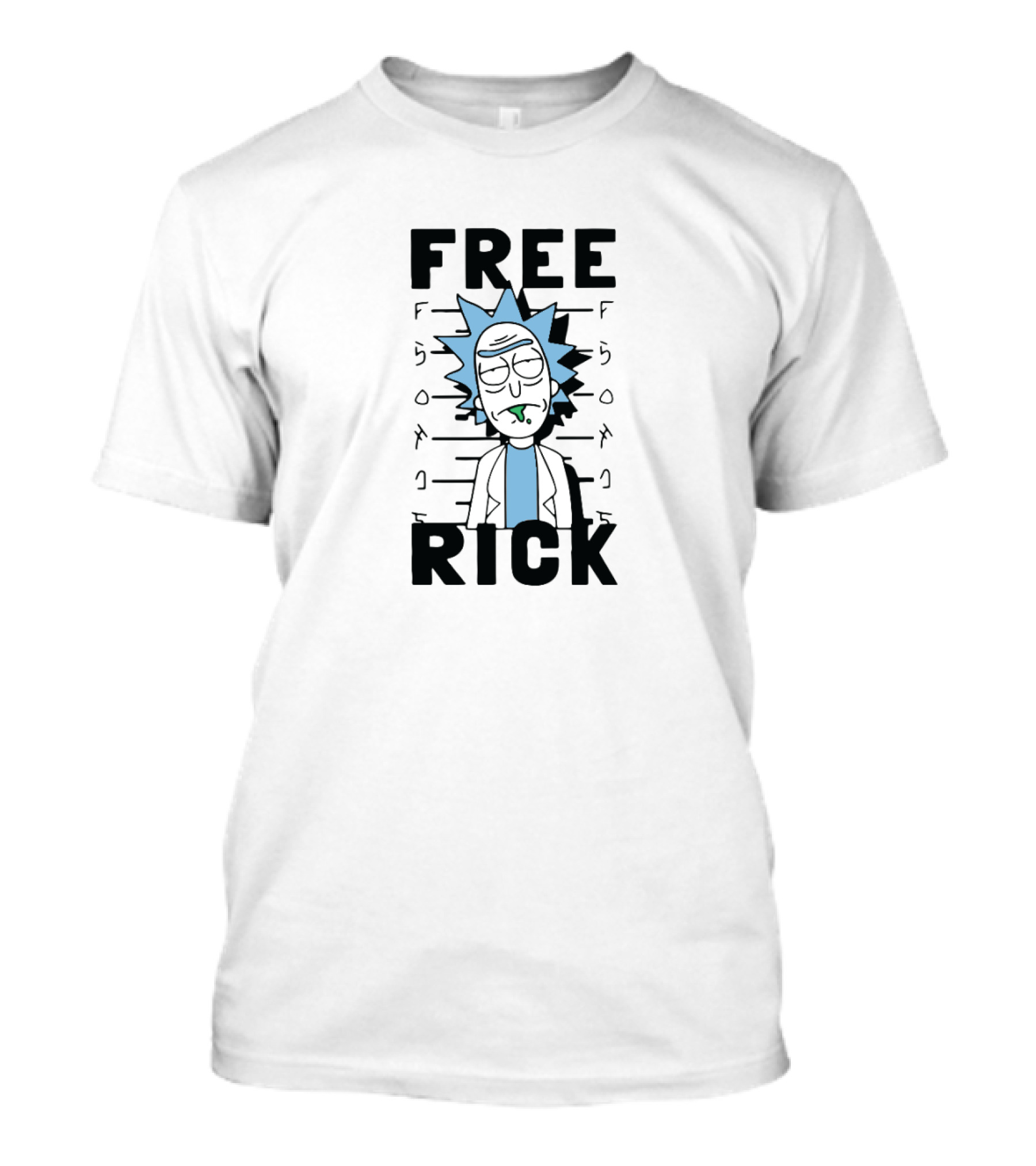 Rick And Morty Free Rick Mugshot T-Shirt