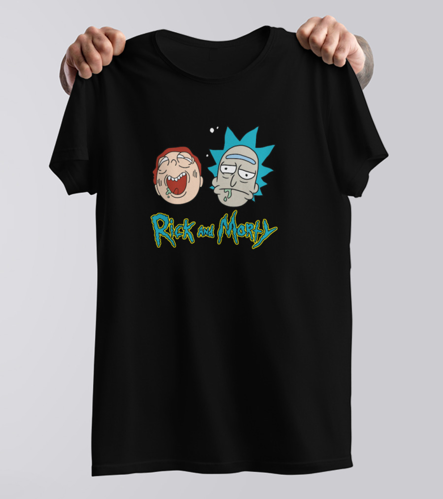 Rick And Morty Funny Faces Retro Style T-Shirt