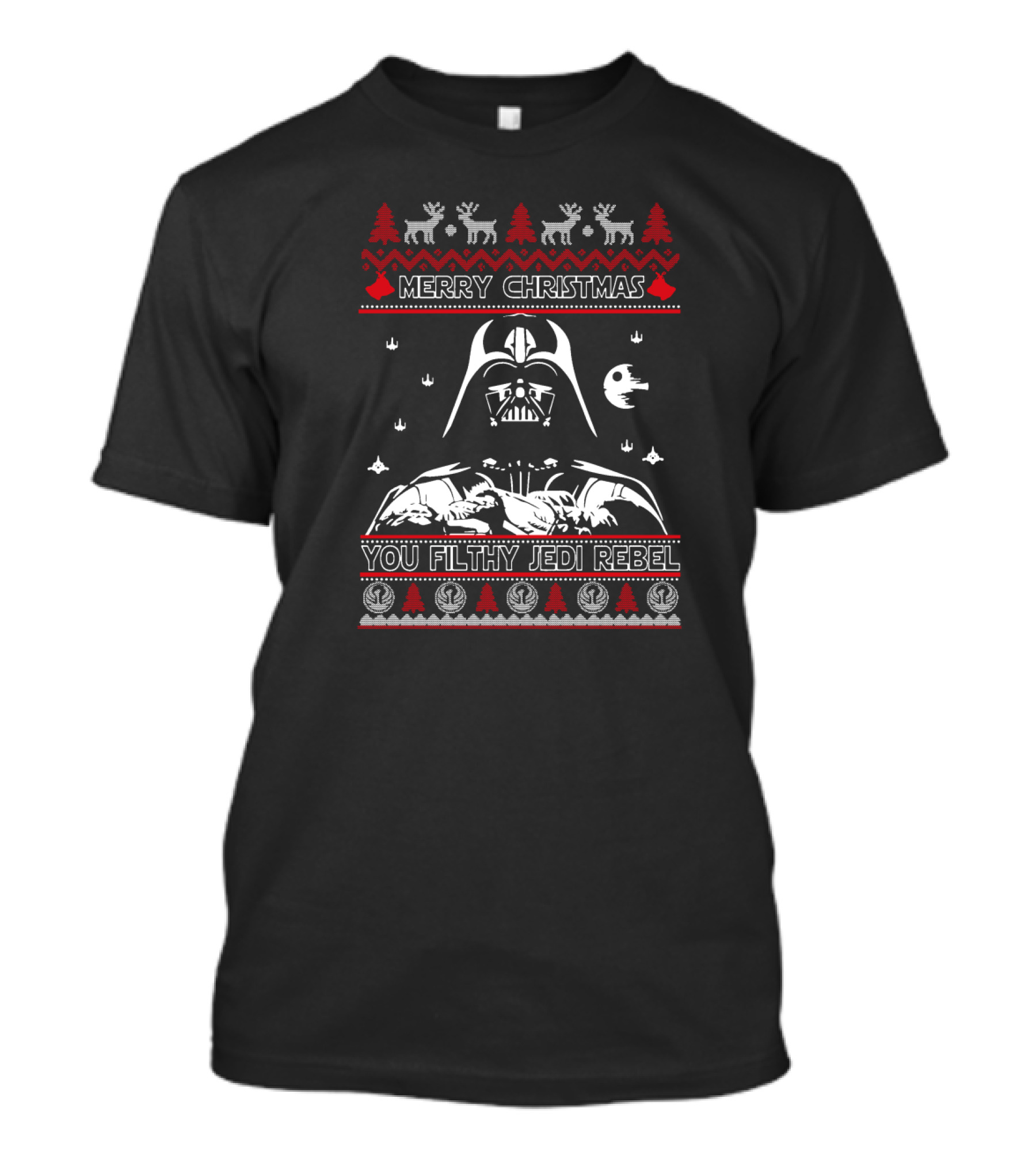 Star Wars Darth Vader Merry Christmas You Filthy Jedi Rebel Holiday T-Shirt