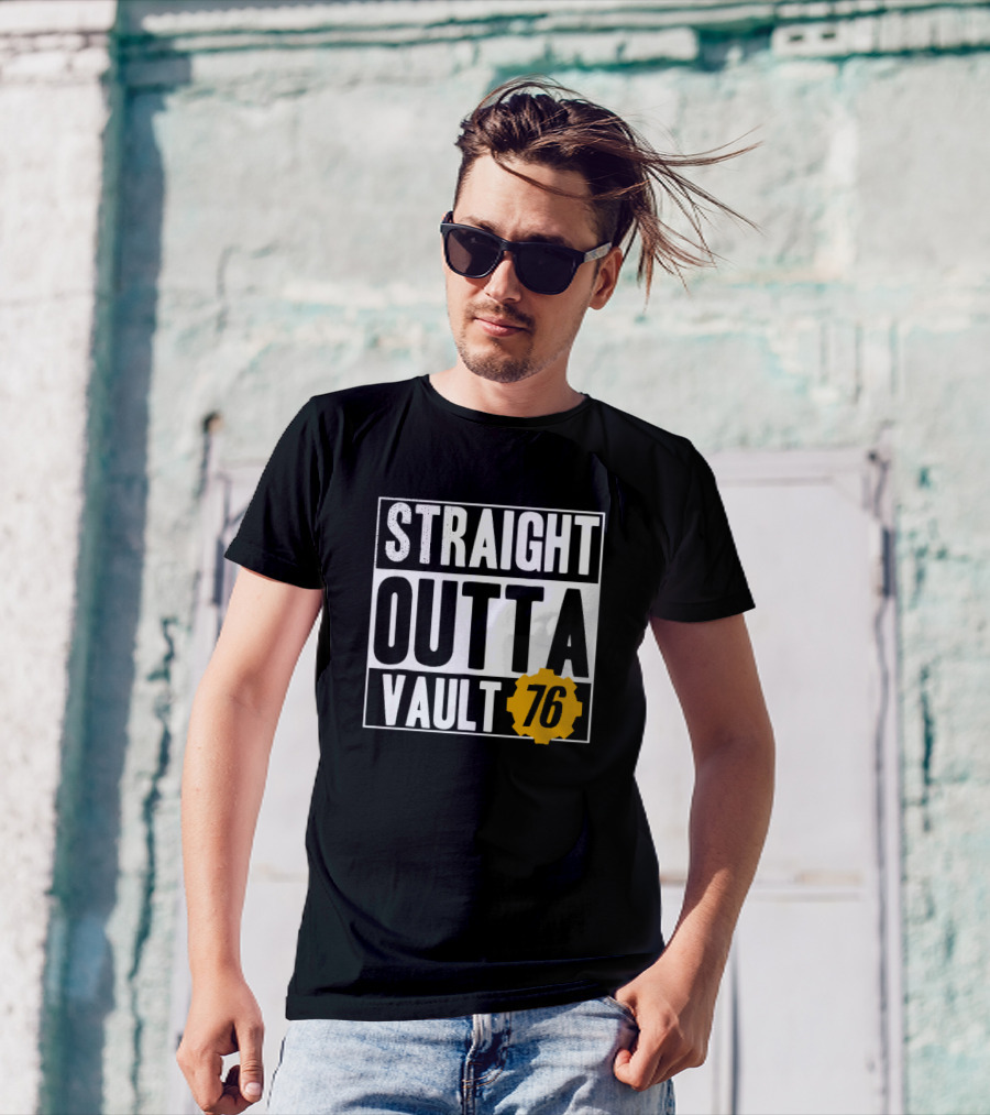 Straight Outta Vault 76 Fallout-Themed Gear T-Shirt