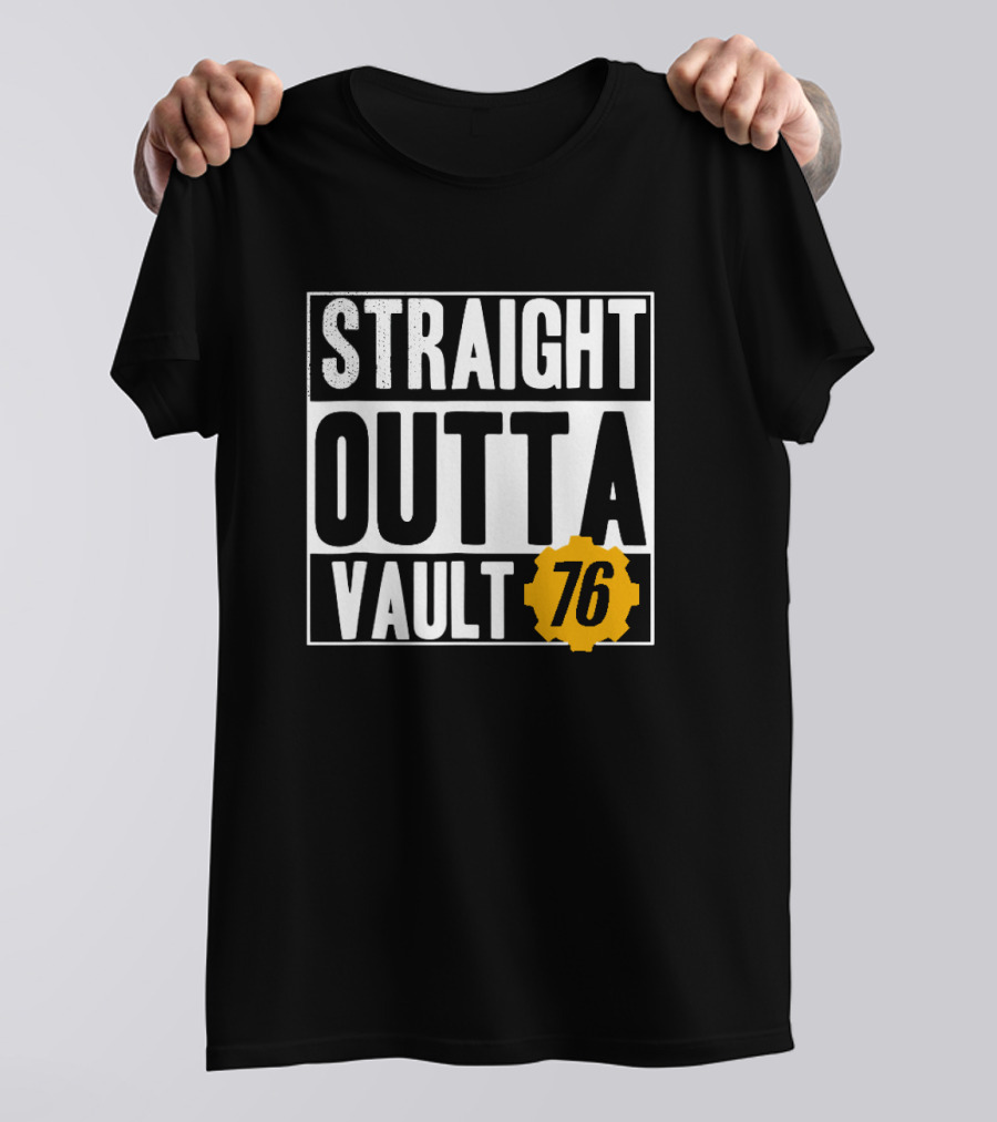 Straight Outta Vault 76 Fallout-Themed Gear T-Shirt