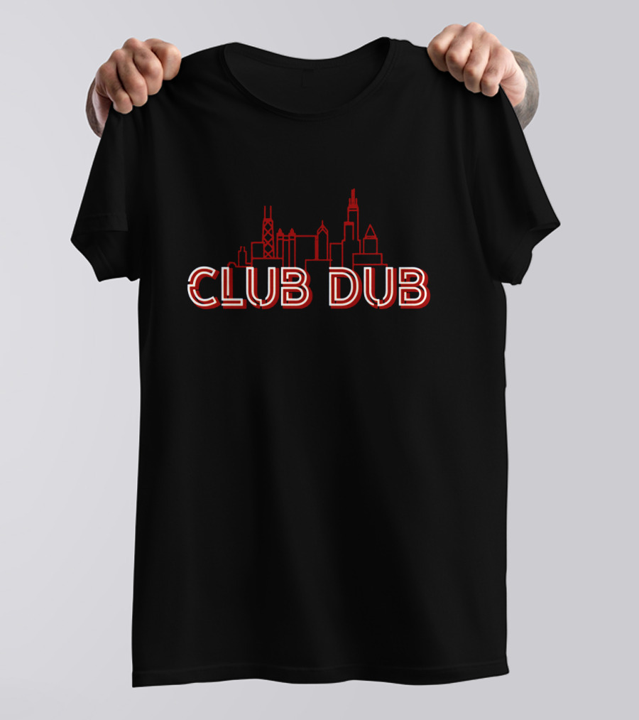 Club Dub Chicago Bears Fans Skyline T-Shirt