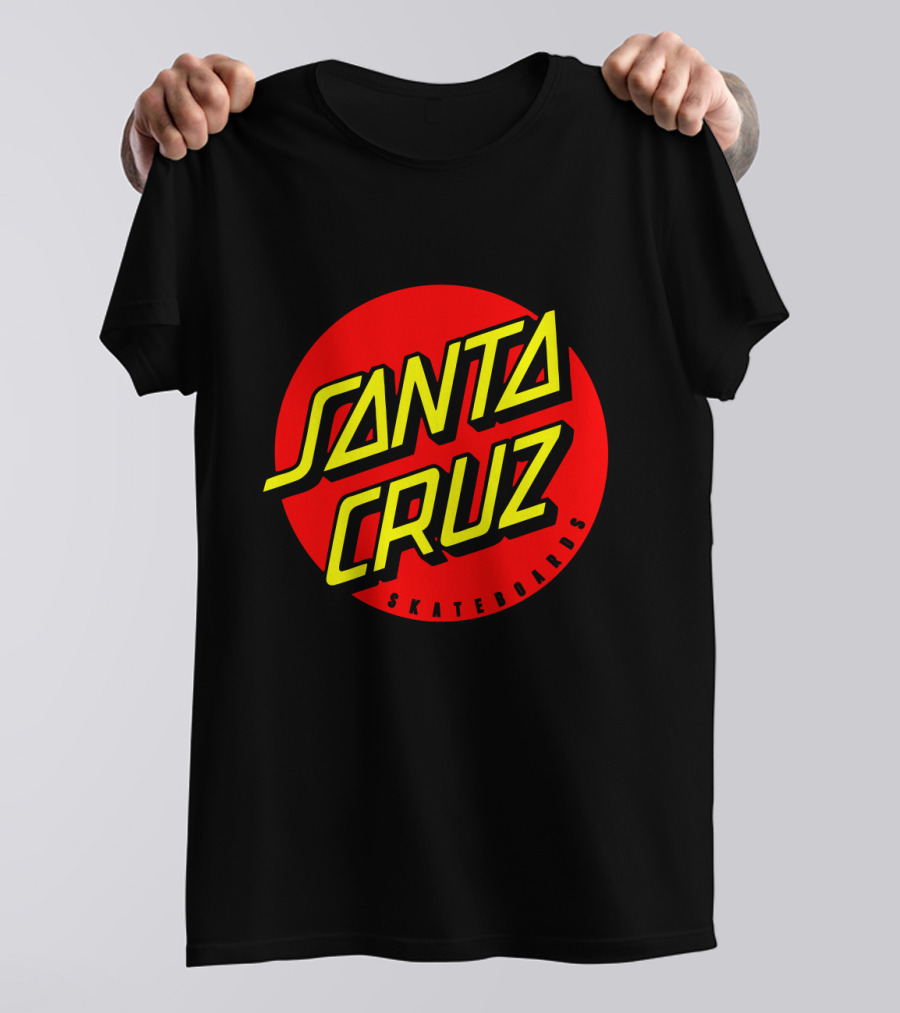 Santa Cruz Skateboards Red Circle Logo Vintage Style T-Shirt