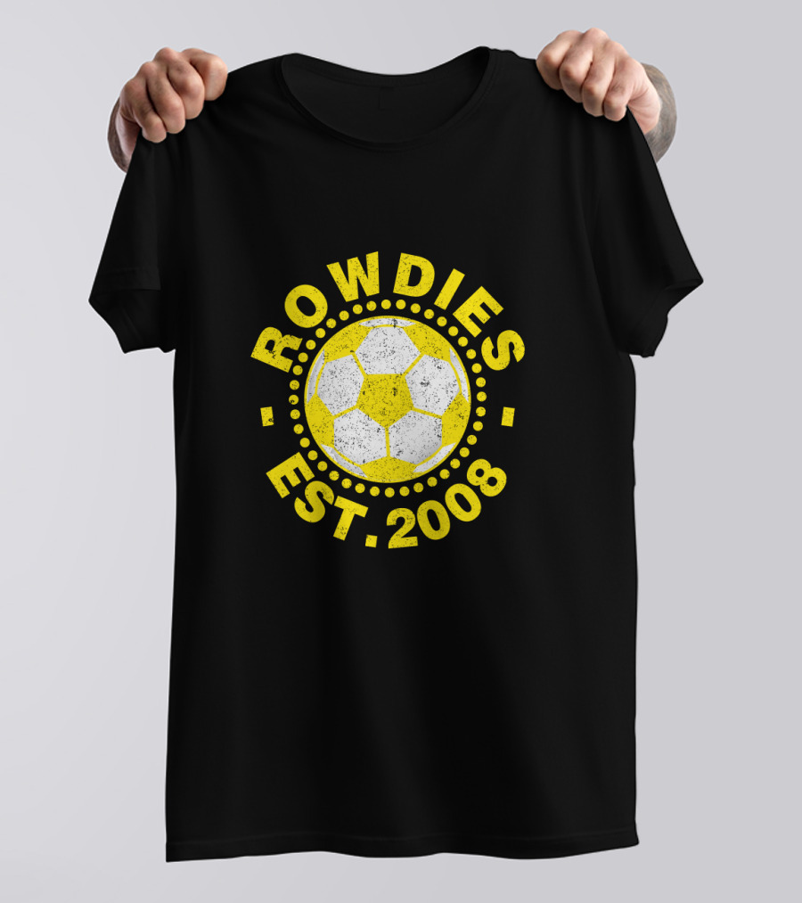 Rowdies Est 2008 Soccer Ball T-Shirt
