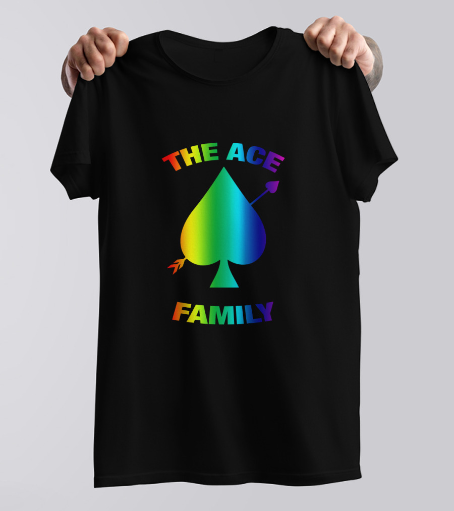 The Ace Family Rainbow Spade With Arrow T-Shirt