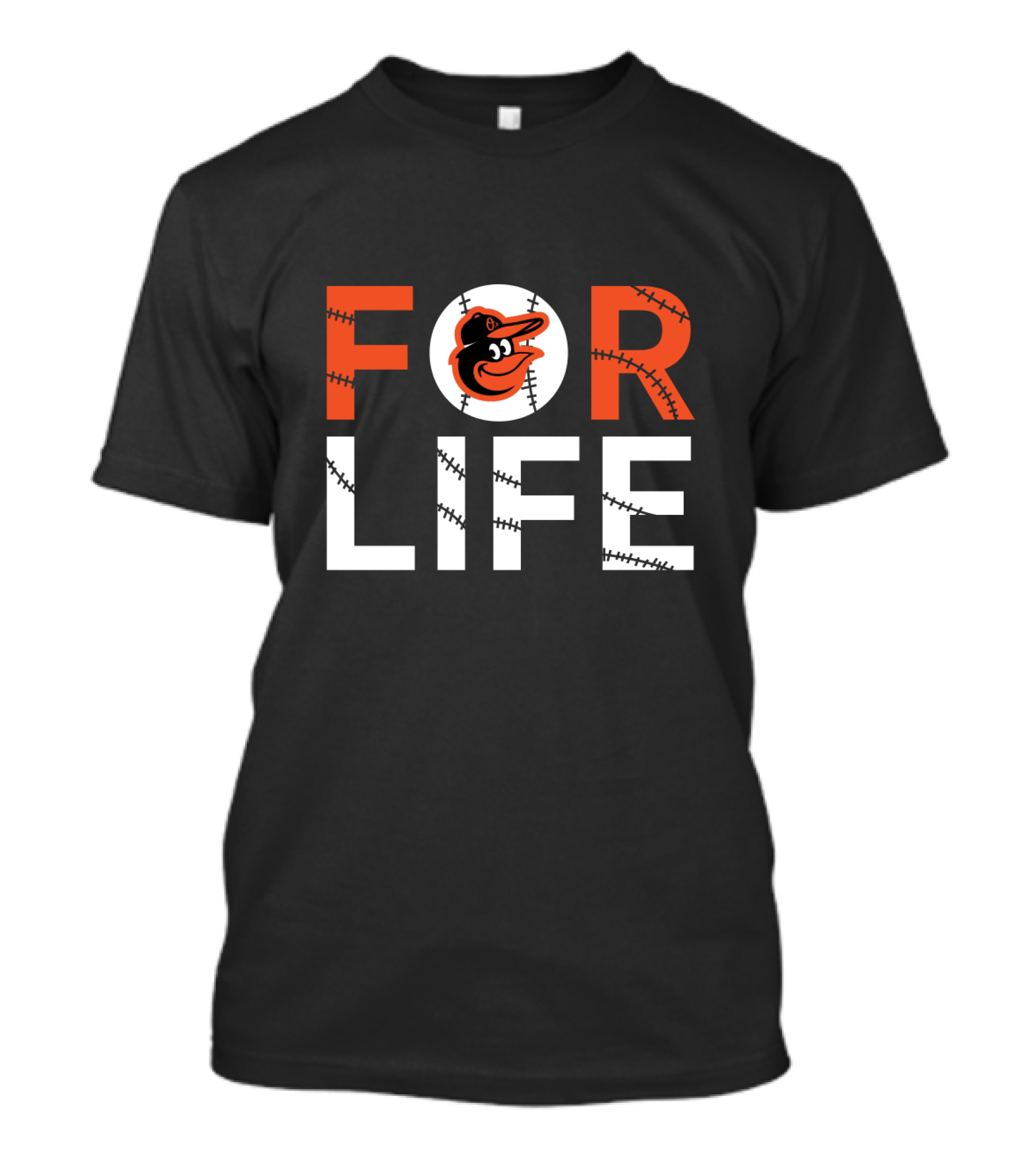 Baltimore Orioles Baseball Fan Logo For Life T-Shirt
