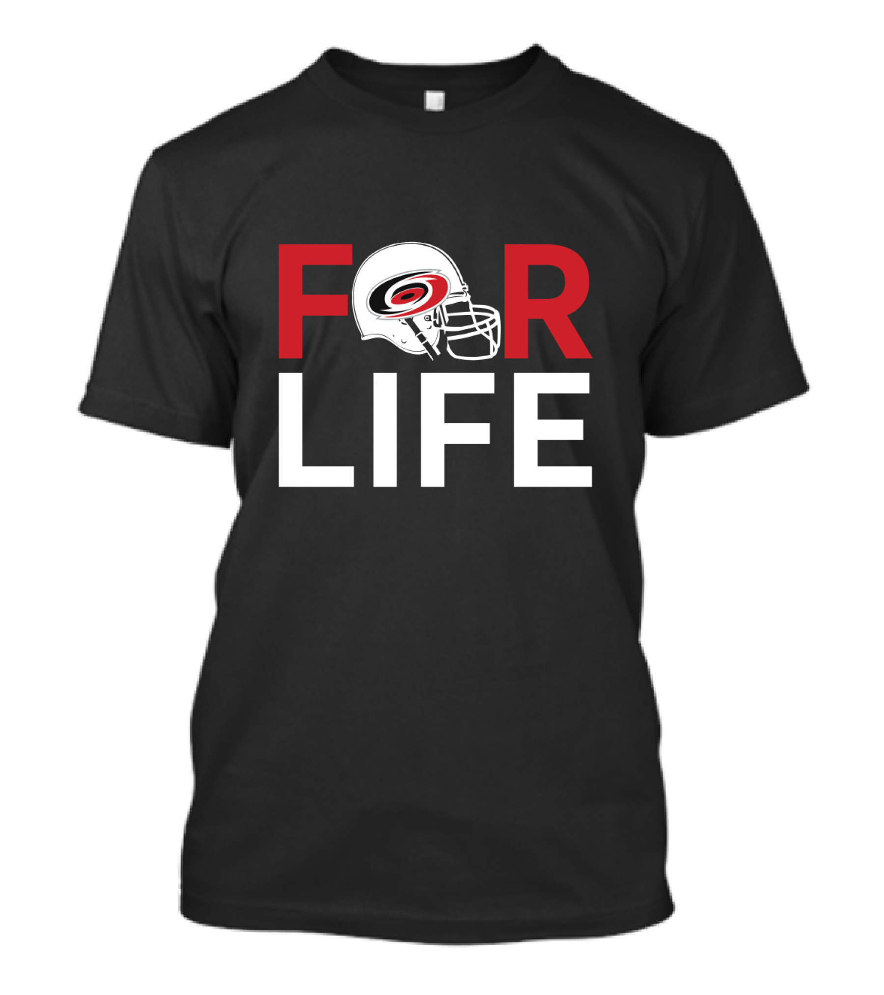 Carolina Hurricanes Helmet Logo For Life T-Shirt