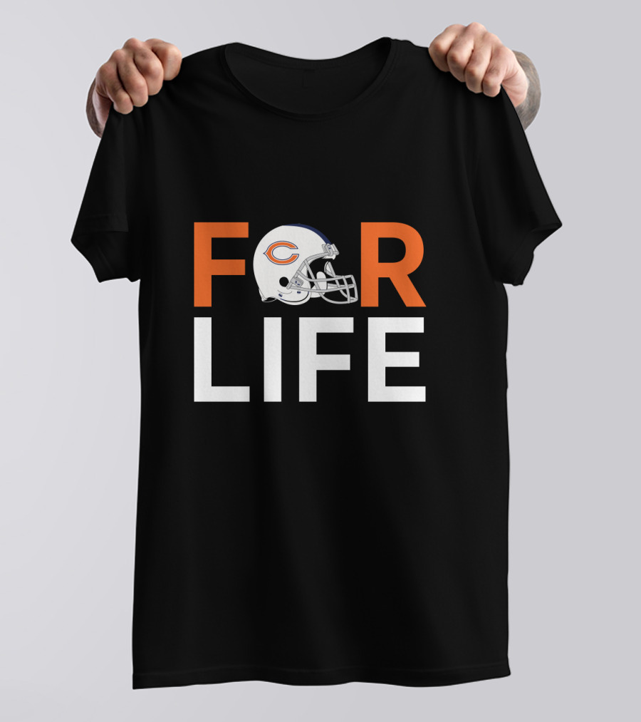 Chicago Bears Helmet For Life For Fans T-Shirt