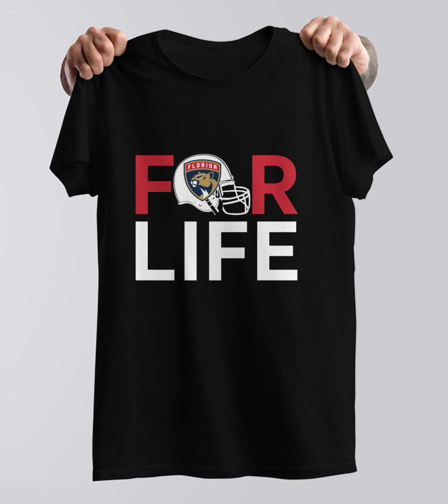 Florida Panthers Helmet Logo For Life T-Shirt