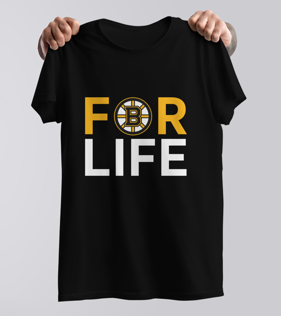 Boston Bruins 'For Life' Fan Loyalty Emblem T-Shirt