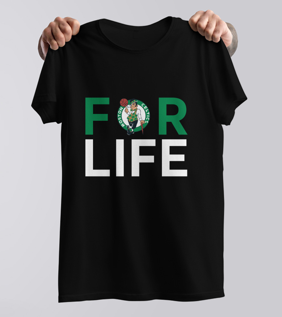Boston Celtics Logo For Life Fan Loyalty Statement T-Shirt