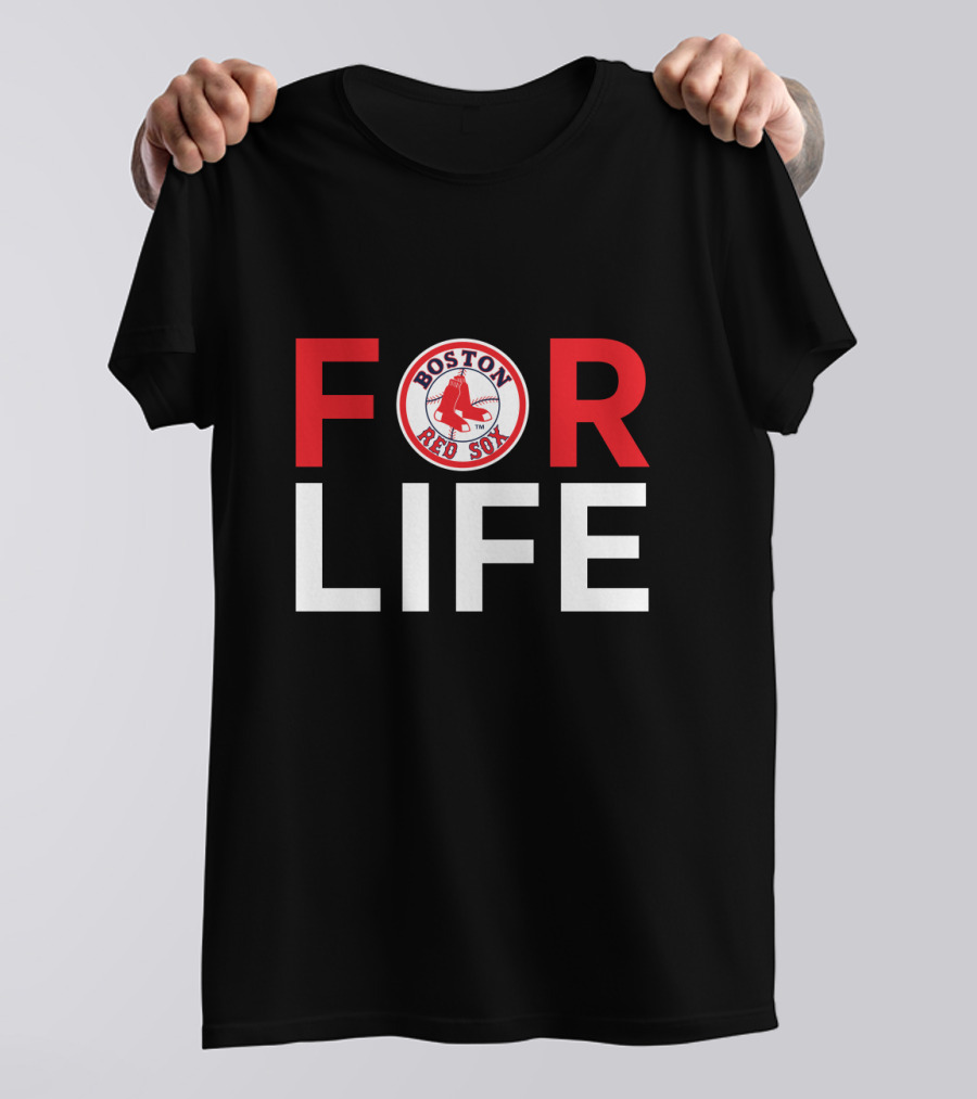 Boston Red Sox For Life Fan Loyalty Emblem T-Shirt