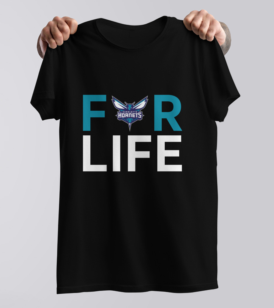 Charlotte Hornets Logo For Life Enthusiasts T-Shirt