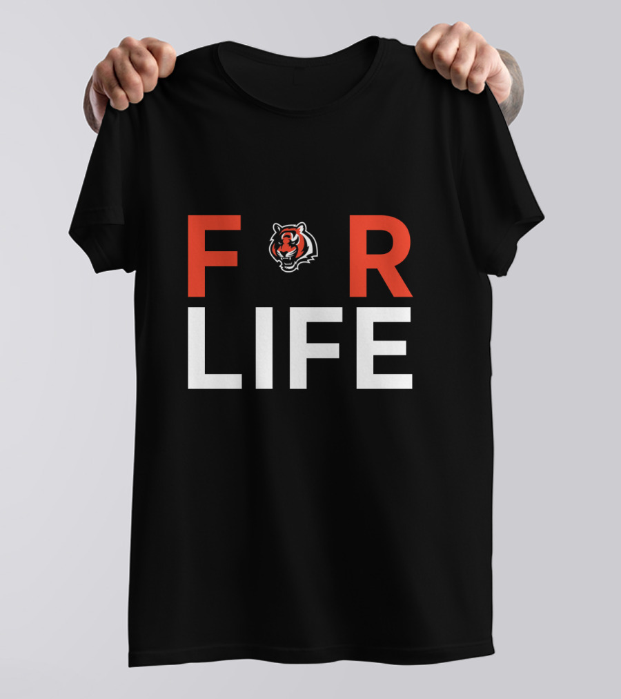 Cincinnati Bengals For Life Fan Appreciation Tiger T-Shirt