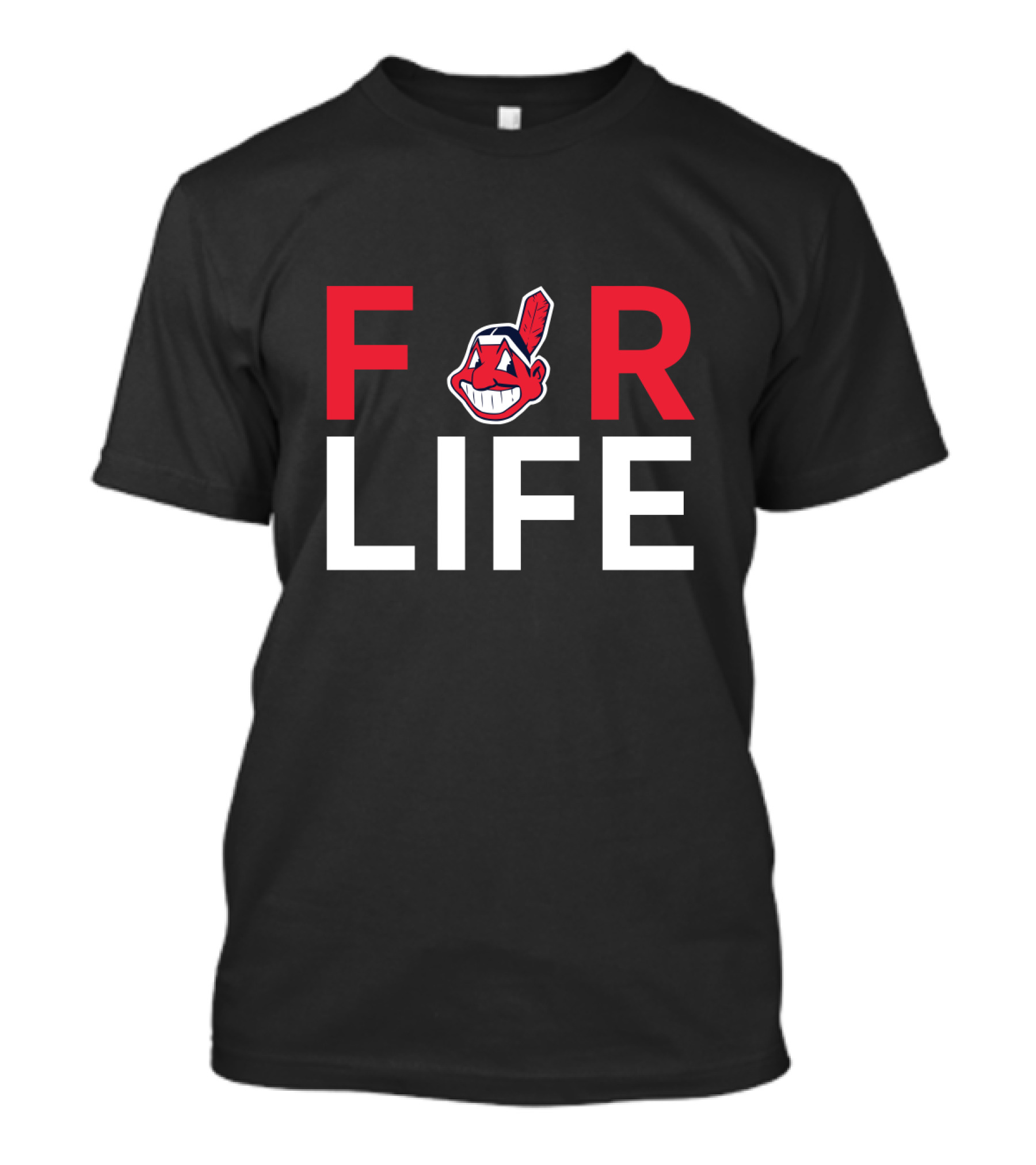 For Life Cleveland Indians Fans Chief Wahoo T-Shirt