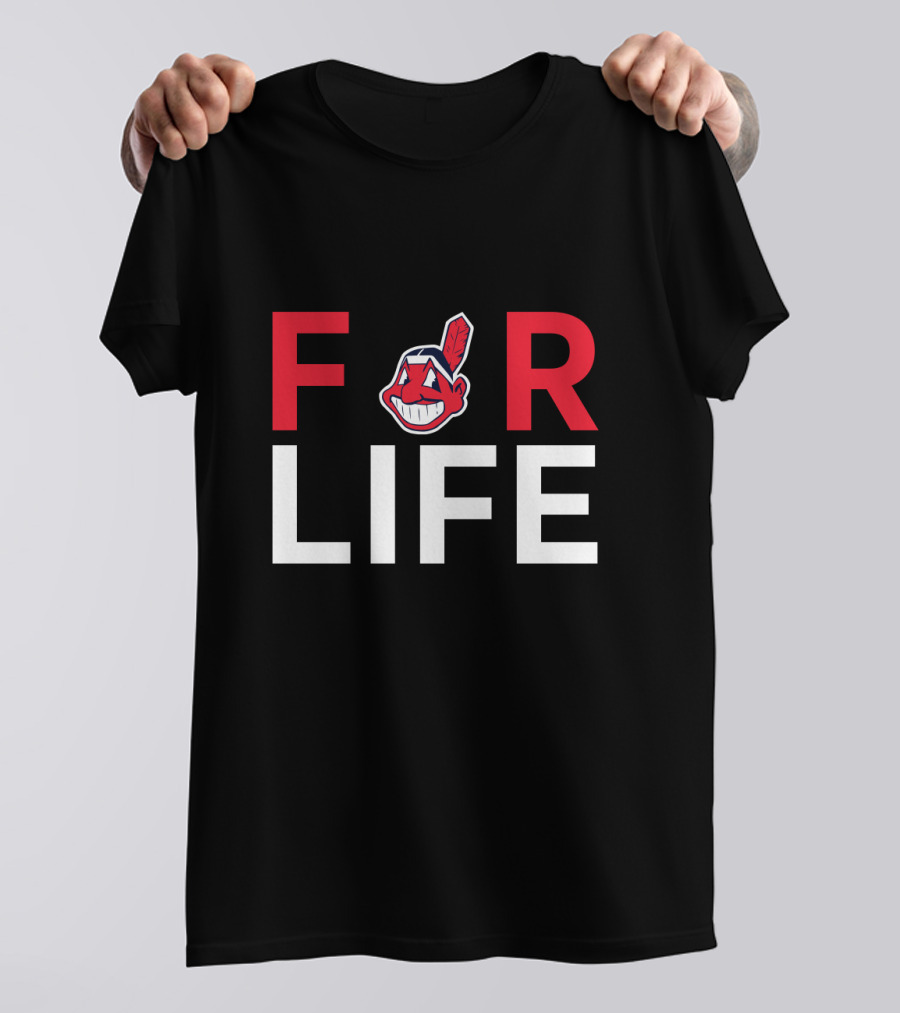 For Life Cleveland Indians Fans Chief Wahoo T-Shirt
