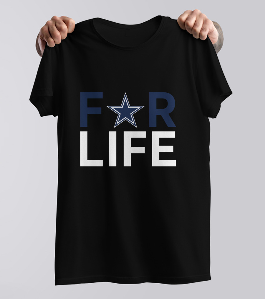 For Life Dallas Cowboys Star Logo Enthusiasts T-Shirt