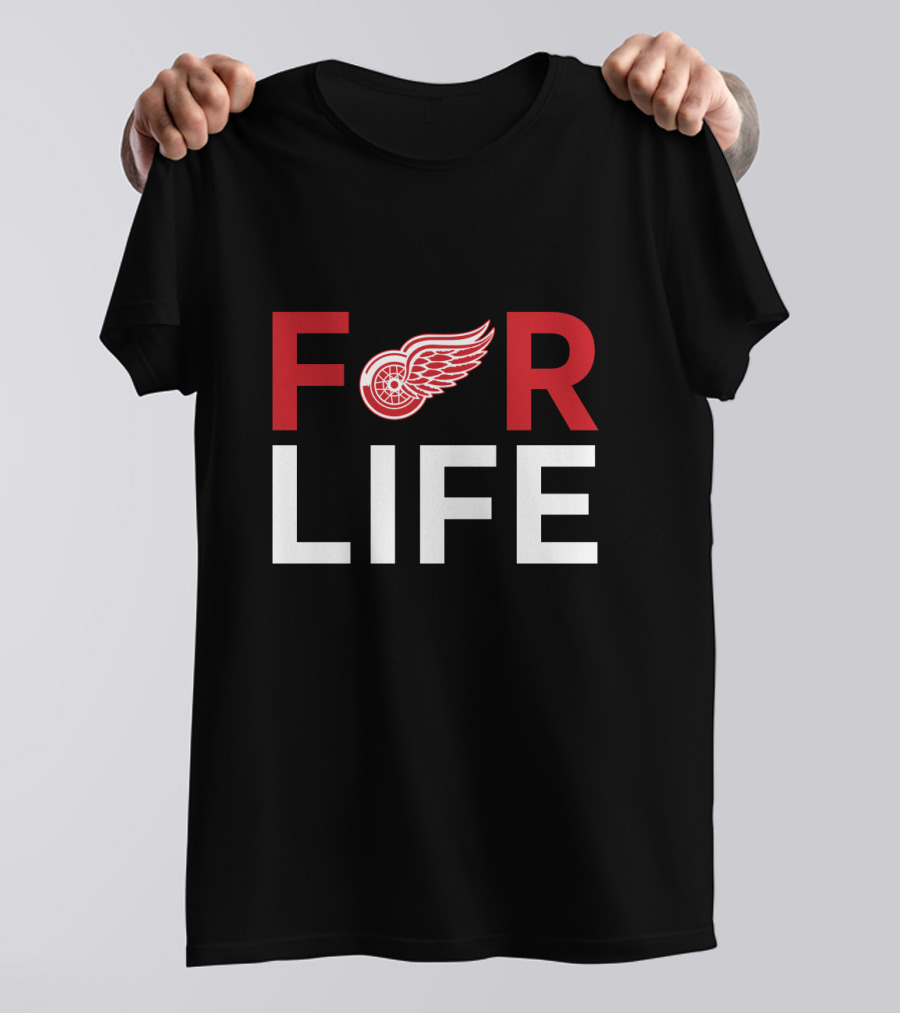 Detroit Red Wings Fans For Life Winged Wheel T-Shirt
