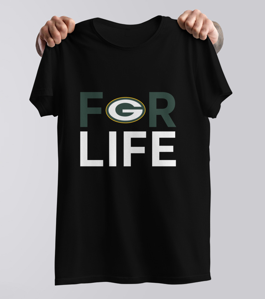 Green Bay Packers For Life Fan Loyalty T-Shirt