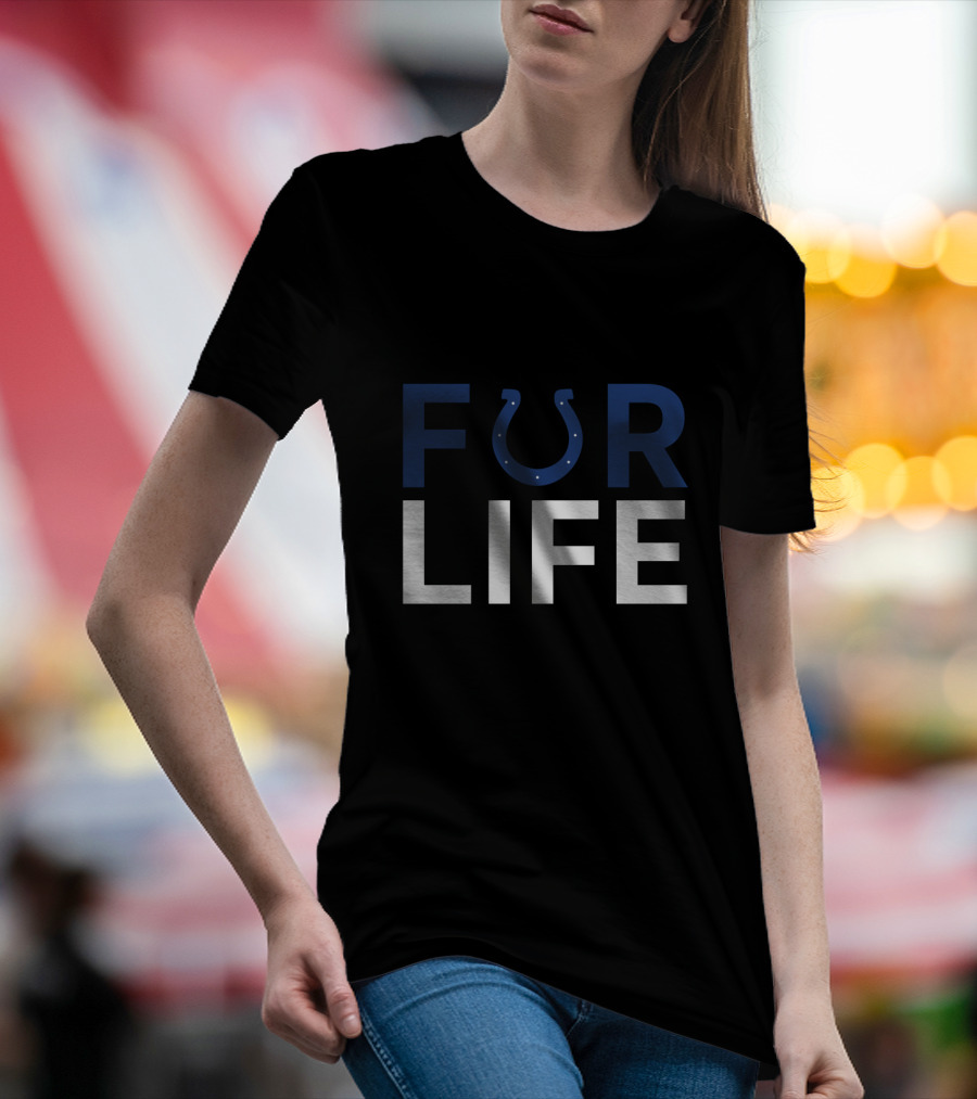 Fur Life Colts Fan Loyalty Indianapolis T-Shirt