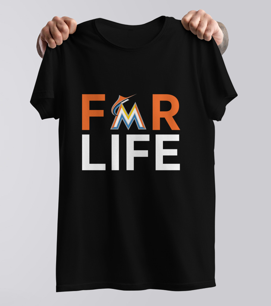 For Life Miami Marlins Fans Iconic Baseball Support Enthusiasts T-Shirt