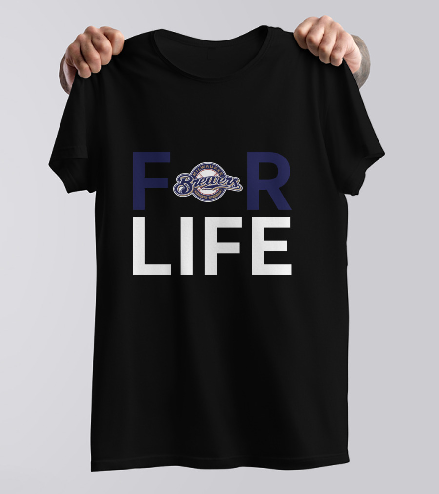 Milwaukee Brewers For Life Loyalty Fandom Collection T-Shirt