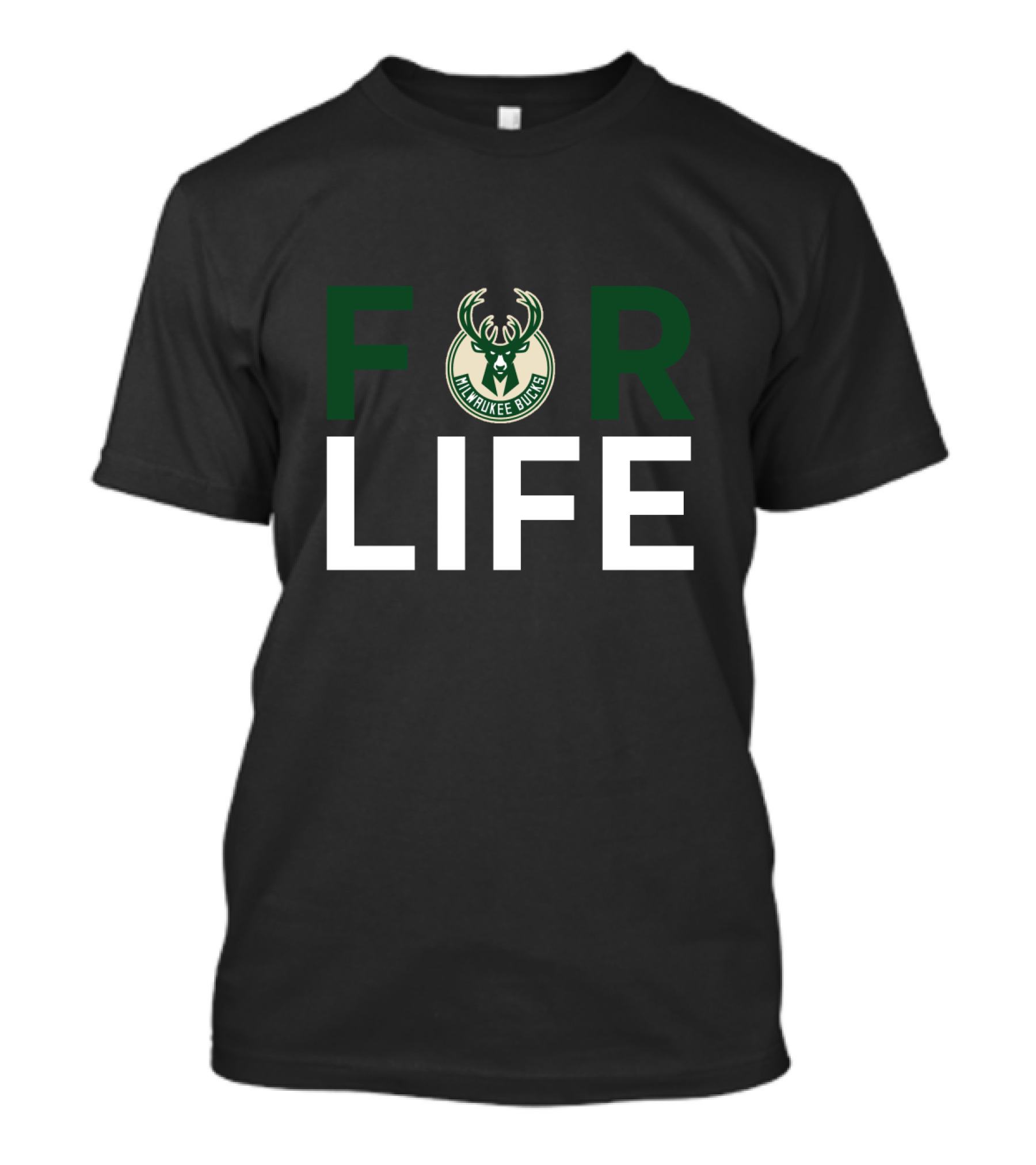 Milwaukee Bucks Logo For Life Fan Dedication T-Shirt