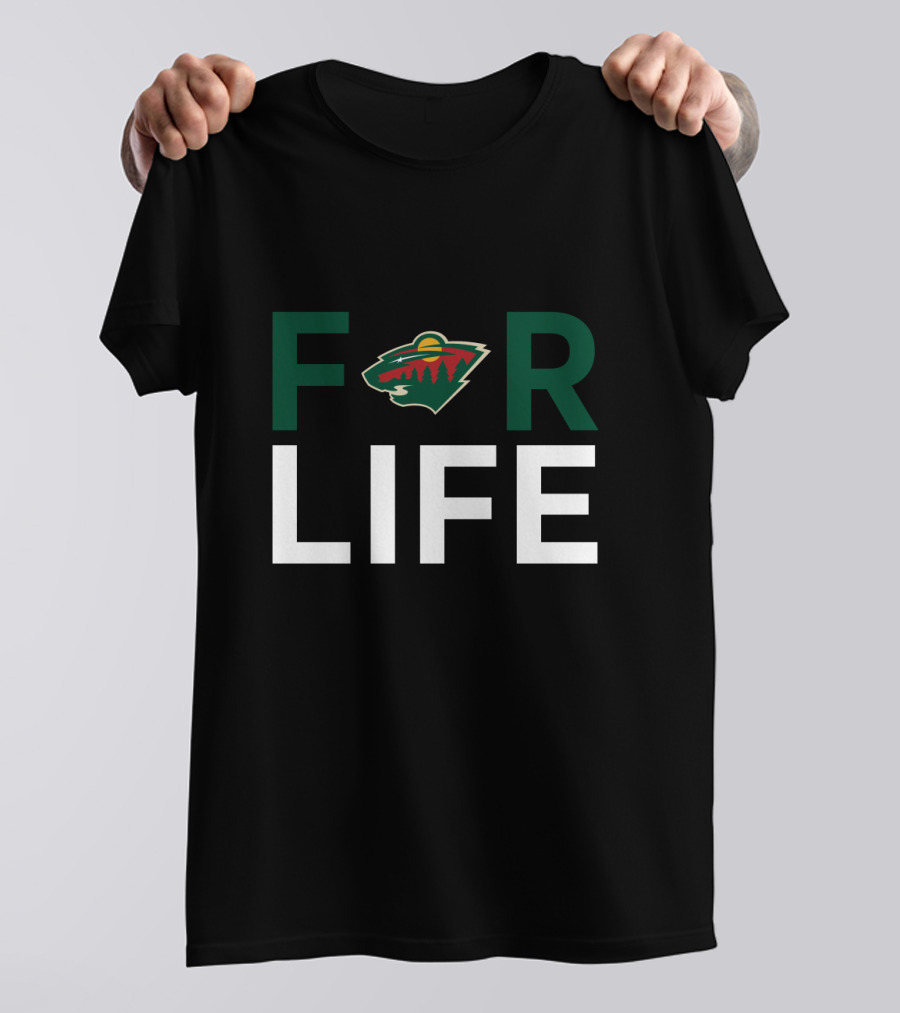 Minnesota Wild Fans Forever - For Life Commitment With Team T-Shirt