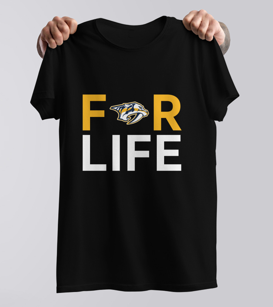 Nashville Predators For Life Fans NHL Team T-Shirt