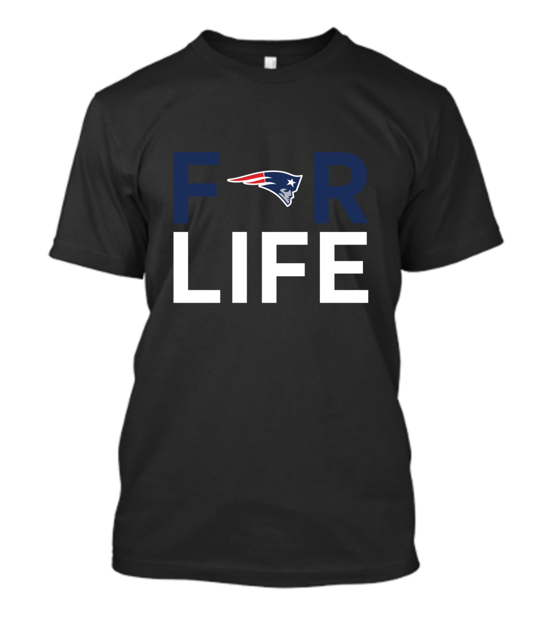Patriot Logo For Life New England Fans T-Shirt