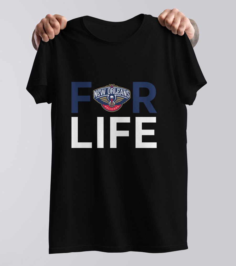 New Orleans Pelicans For Life Fan Pride T-Shirt