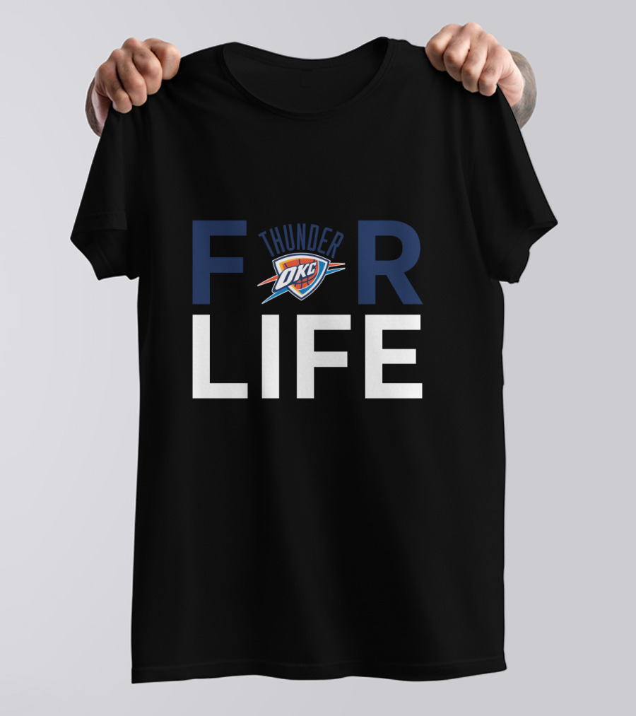 Oklahoma City Thunder For Life Fan Pride T-Shirt