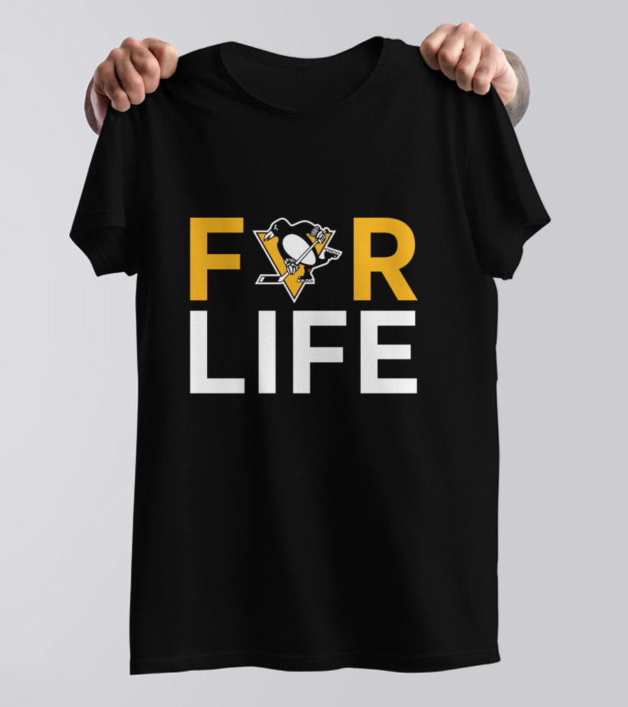 For Life Pittsburgh Penguins Fans Iconic Hockey T-Shirt