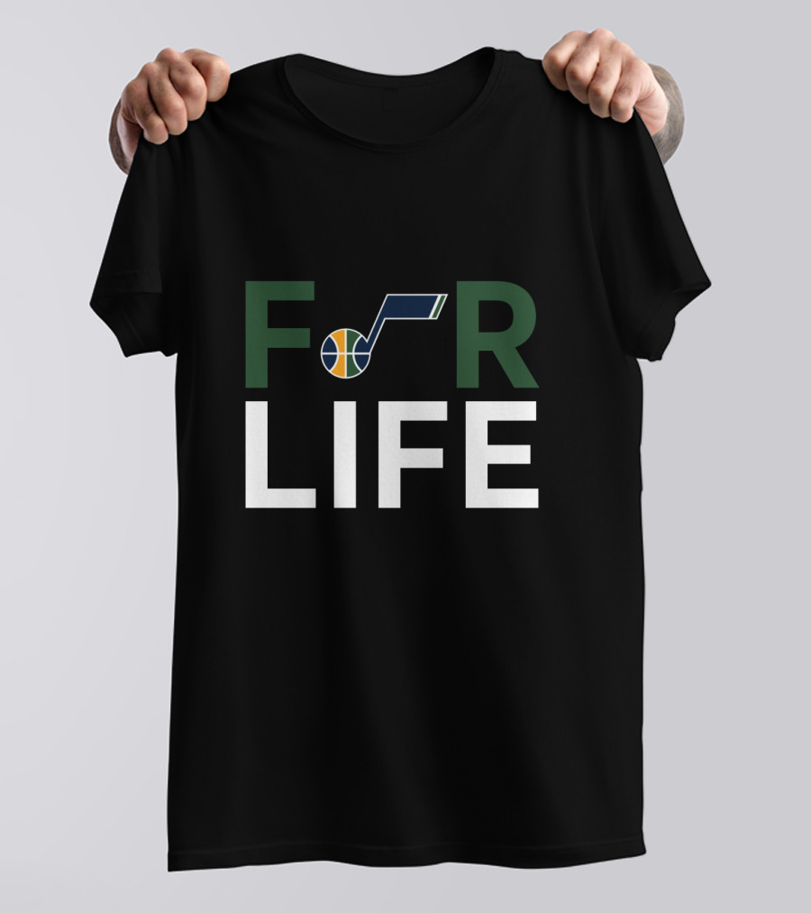 For Life Utah Jazz Fans Tribute T-Shirt