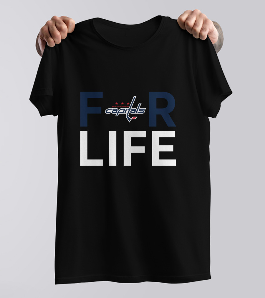 Washington Capitals Logo For Capitals Fans For Life T-Shirt