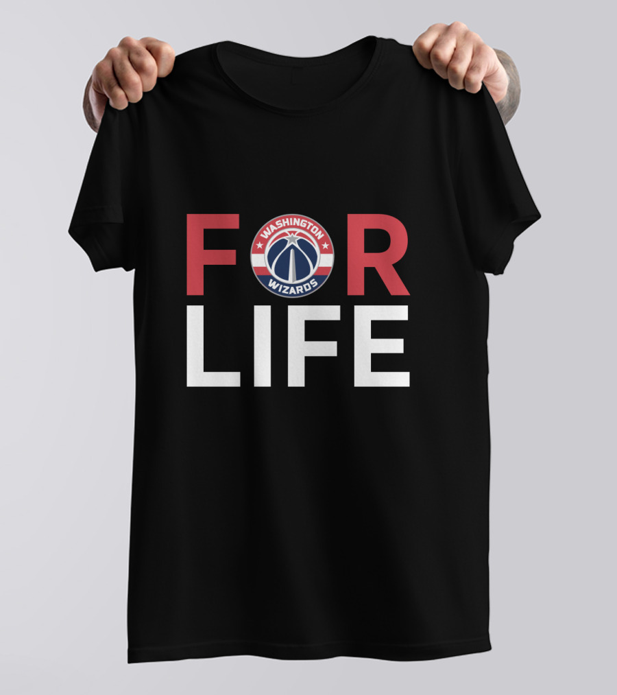 Washington Wizards For Life Fan Loyalty Tribute T-Shirt